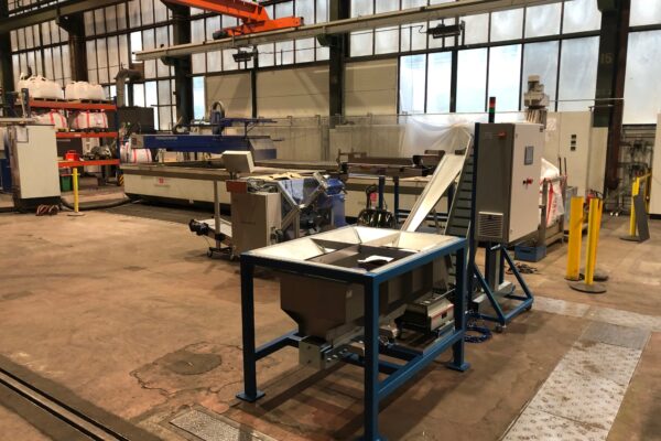 Eine Vereinzelungs- und Verpackungsanlage